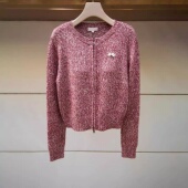 专柜正品 2026春季 新款 羊毛拉链针织开衫 毛衣女外套XSJ1M08C