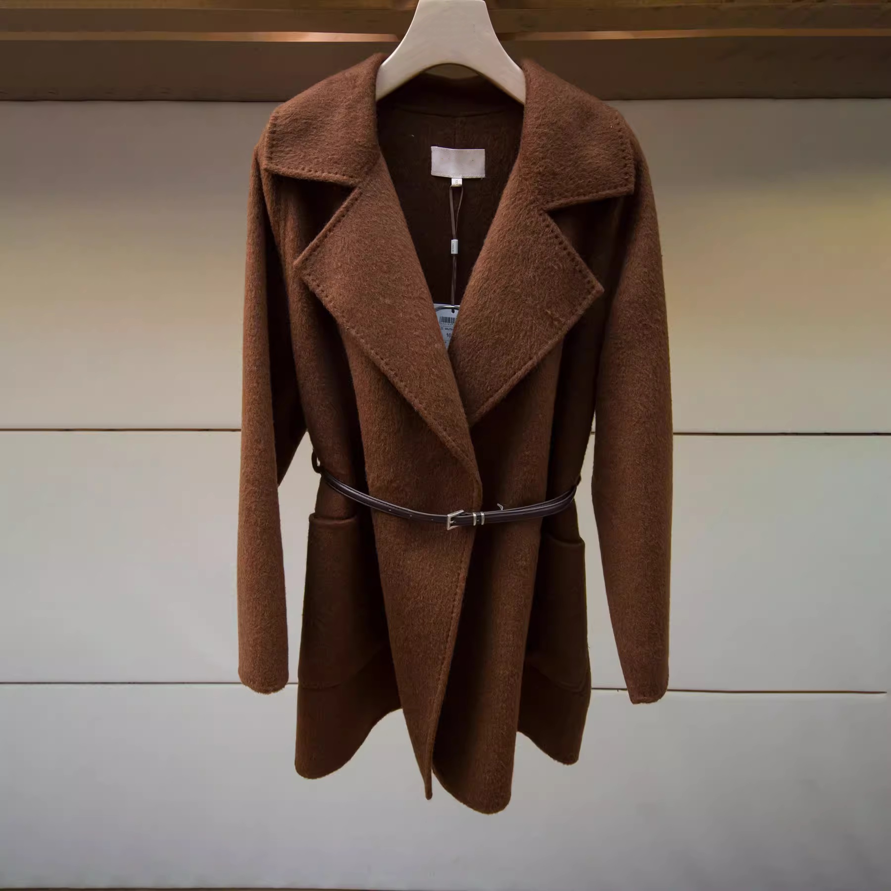 JR 2025年冬季新款 通勤绵羊毛气质保暖羊绒大衣毛呢外套XRJ7D09D