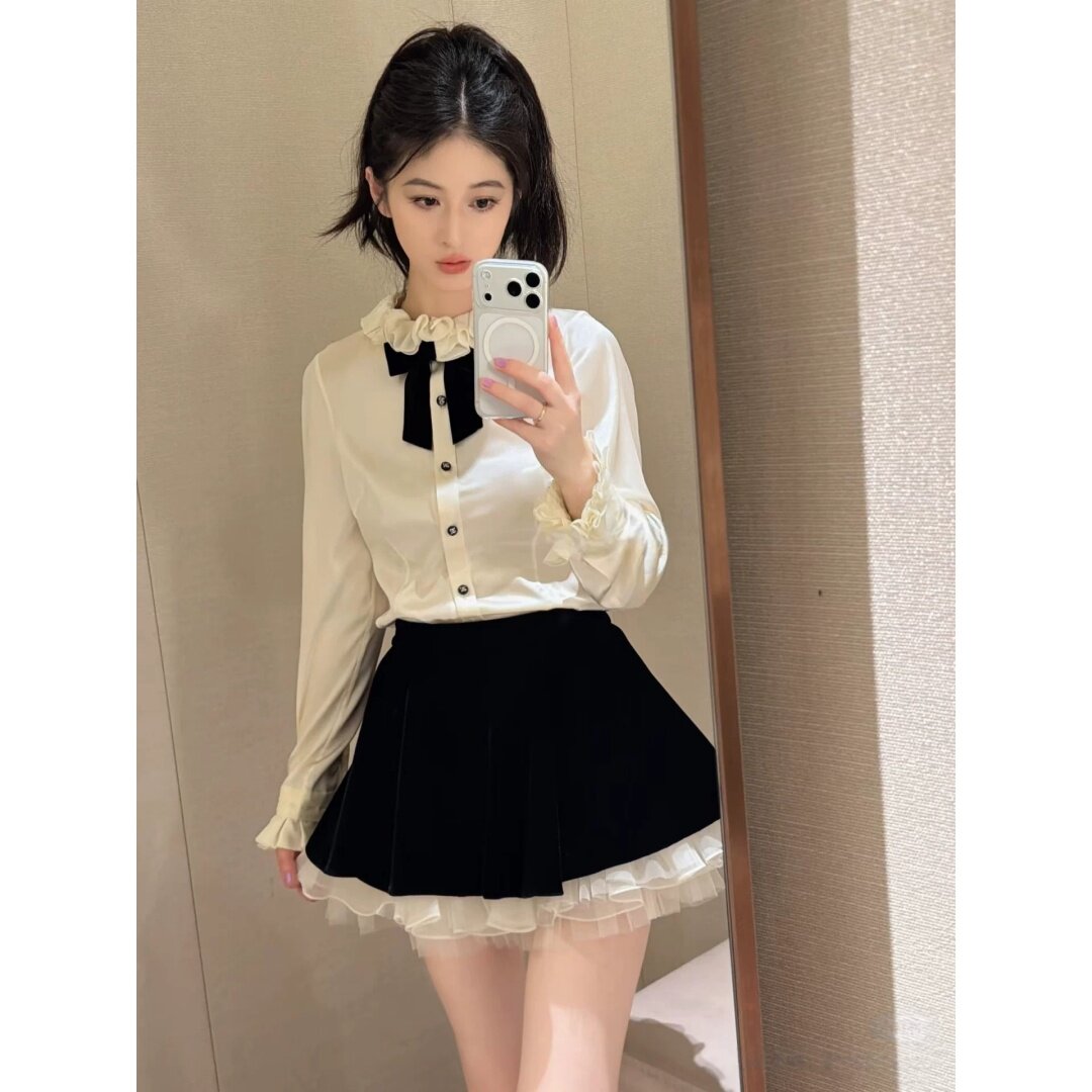 JR 专柜正品 2026秋季新款 桑蚕丝真丝衬衫长袖上衣女XSJ4C01D
