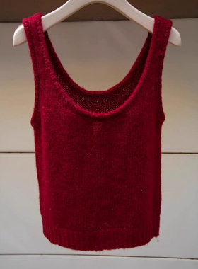 JR2026春季新款　时尚修身显瘦百搭背心无袖针织衫上衣XRJ7M01B