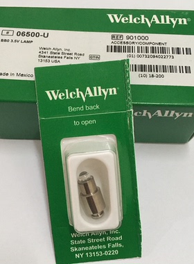 伟伦W.A 06500-U 3.5V 0.78A HPX 065检耳镜 电耳镜 23810灯泡