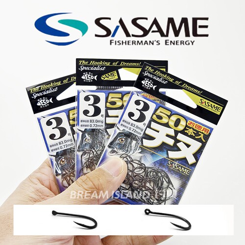 沙沙麦SASAME日本进口大包装管付千又矶钓海钓锋利有倒刺黑鲷鱼钩