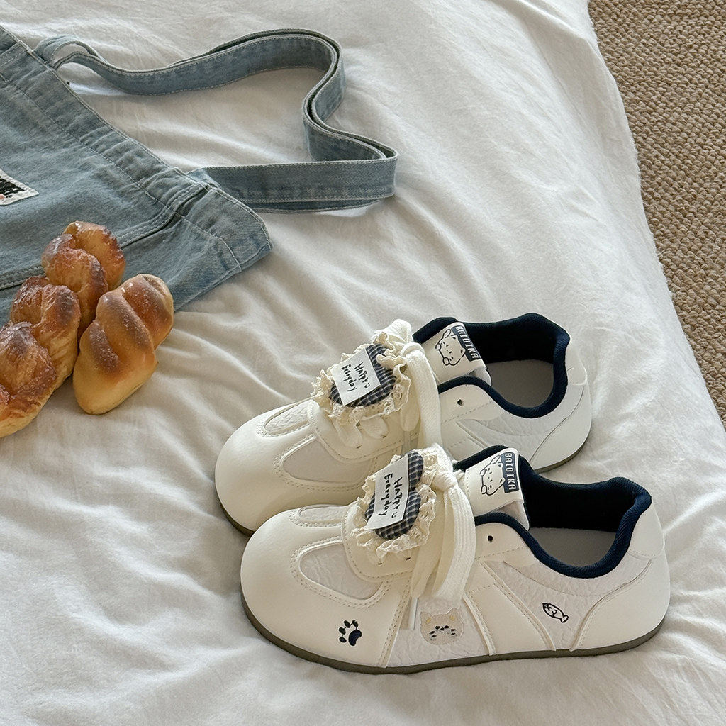 复古可爱德训女鞋2026春秋新款女鞋爆火平底百搭休闲运动板鞋,女鞋,德训鞋,淘宝优惠券,粉丝福利购,淘宝优惠卷