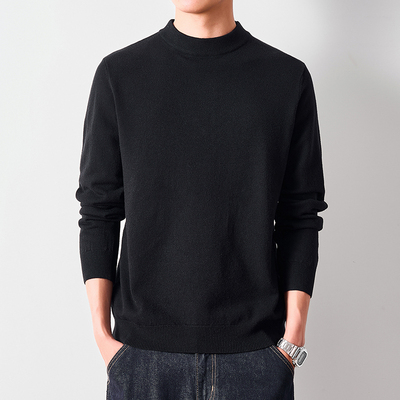 毛衣秋冬季新款男士圆领修身