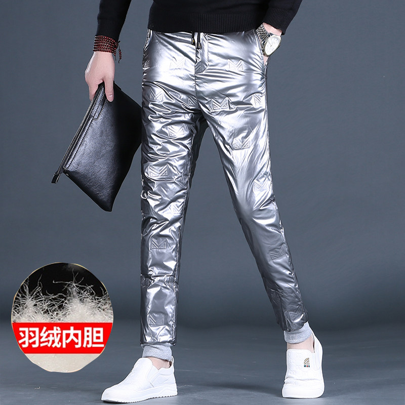冬季新品裤子男士羽绒裤防寒保暖