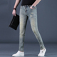 休闲长裤 牛仔裤 潮牌显瘦薄 潮流修身 小脚怀旧男式 男士 2025春夏新款