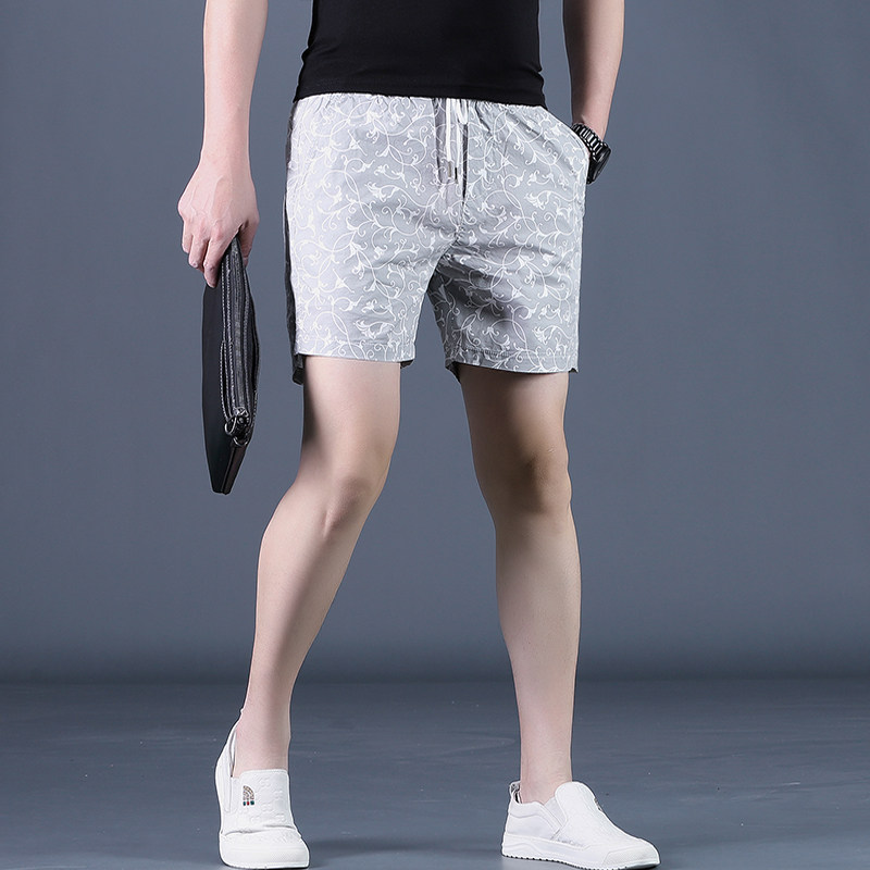 短裤男外穿夏季休闲裤男士四分裤潮流宽松中裤矮个子4分裤子男薄