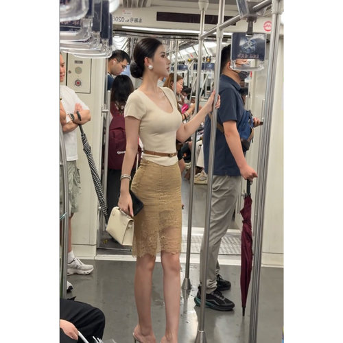 御姐纯欲性感修身套装女