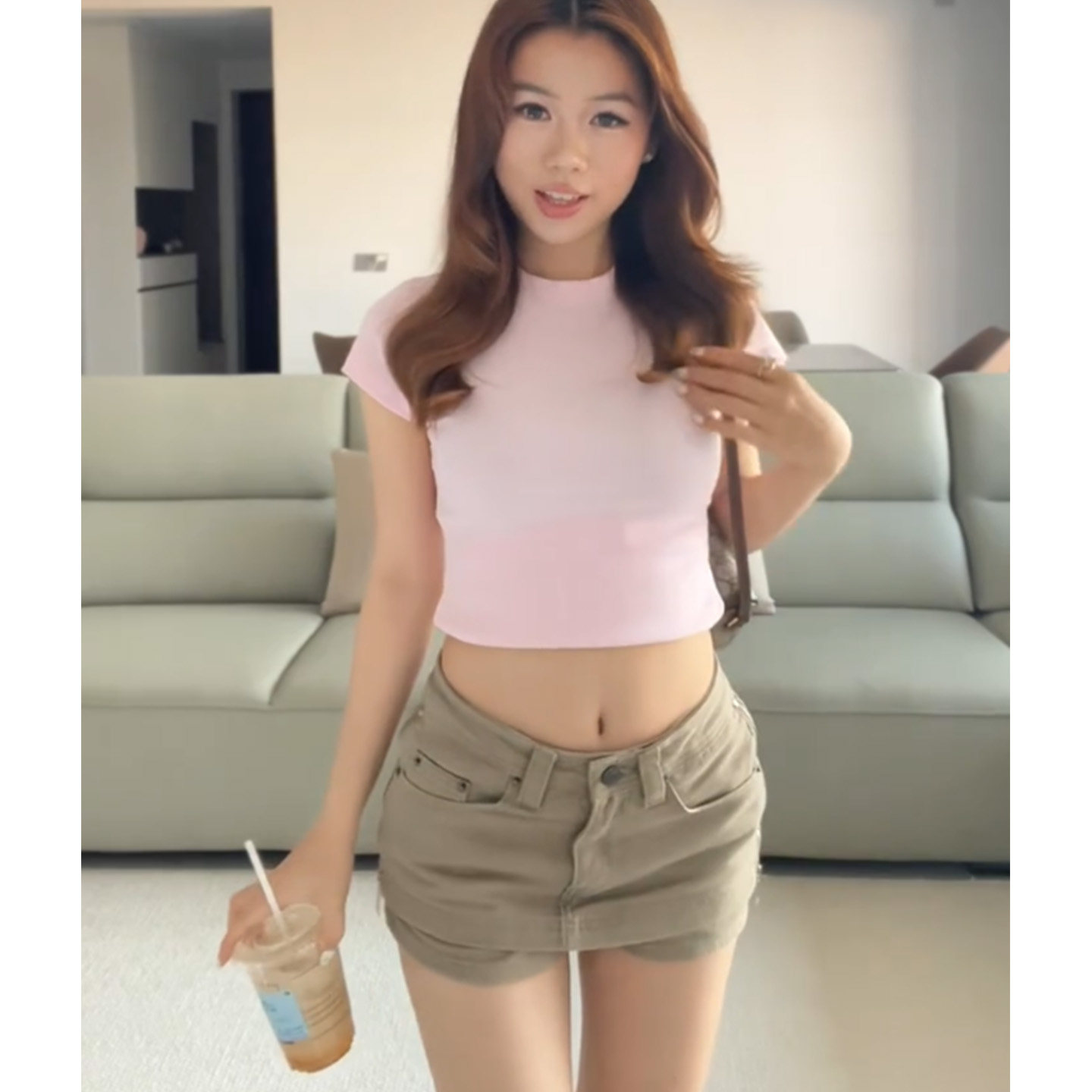 辣妹性感显身材套装女卡绿色牛仔半身裙包臀裙裤粉色短袖修身上衣,女装/女士精品,时尚套装,淘宝优惠券,粉丝福利购,淘宝优惠卷