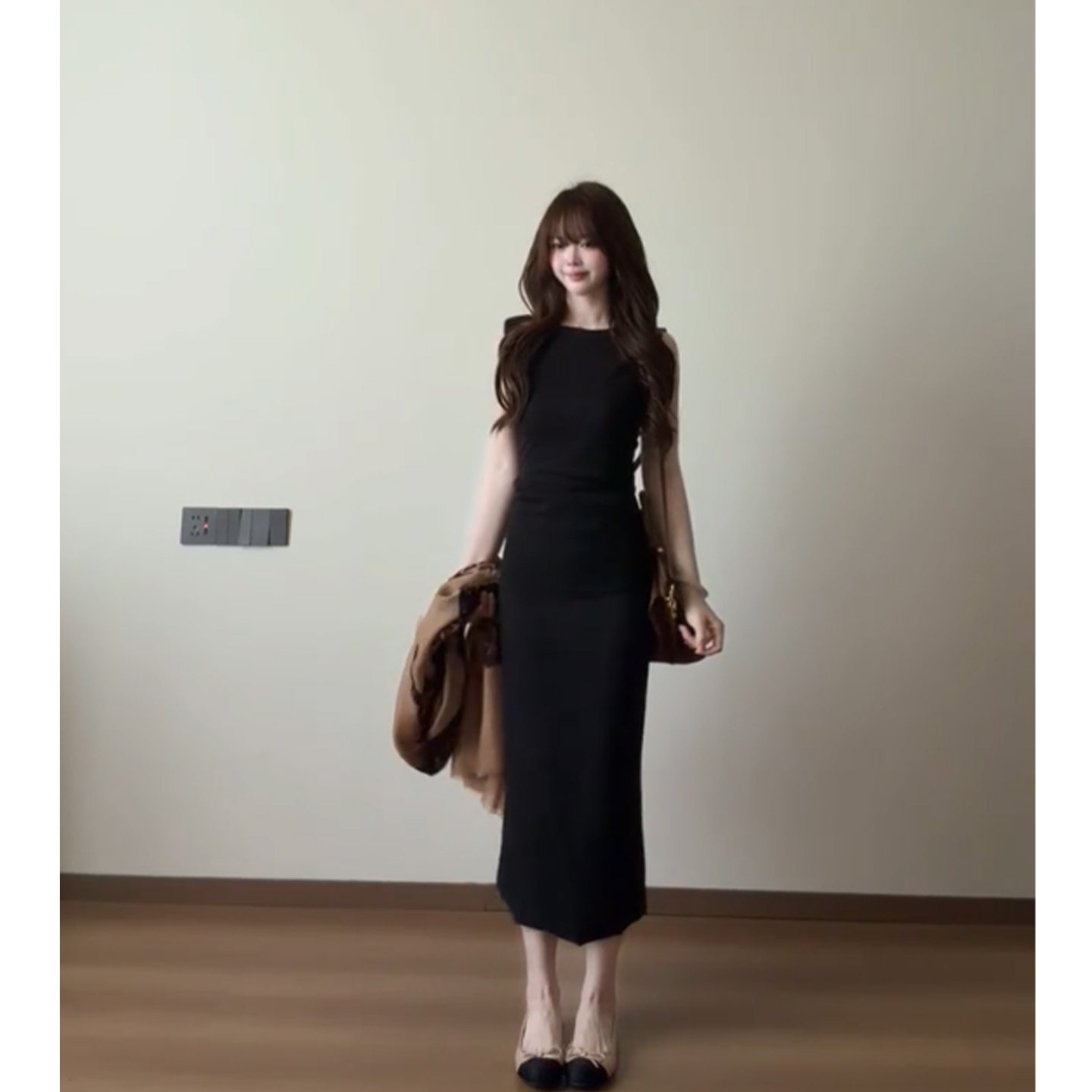 美式辣妹气质收腰连衣裙女性感显身材瑞秋裙修身显瘦气质无袖长裙