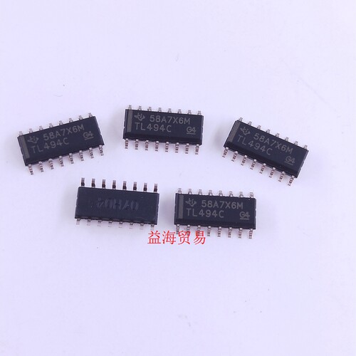 TL494CDR 丝印TL494C 芯片 SOP-16 贴片16脚 电源脉宽调IC集成