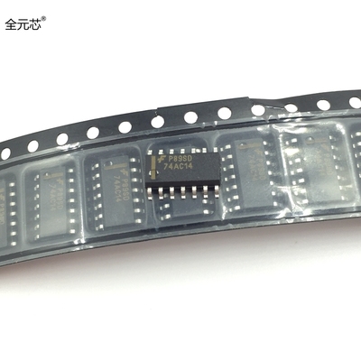 74AC14SCX 芯片74AC14 丝印 贴片SOP14封装 3.9MM尺寸 IC集成电路