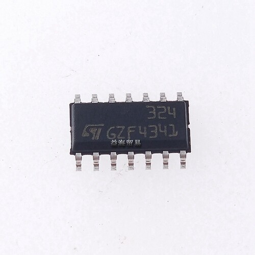 全新 LM324DT 进口原装 LM324 丝印324 四运算放大器 贴片SOP-14