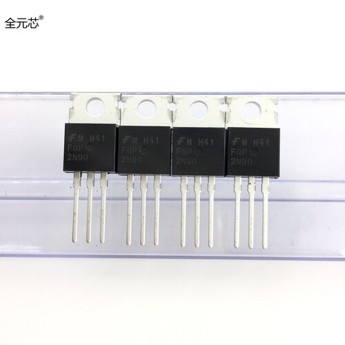 FQP2N90 直插 TO-220封装 900V 2A N沟道MOS场效应管 三极管
