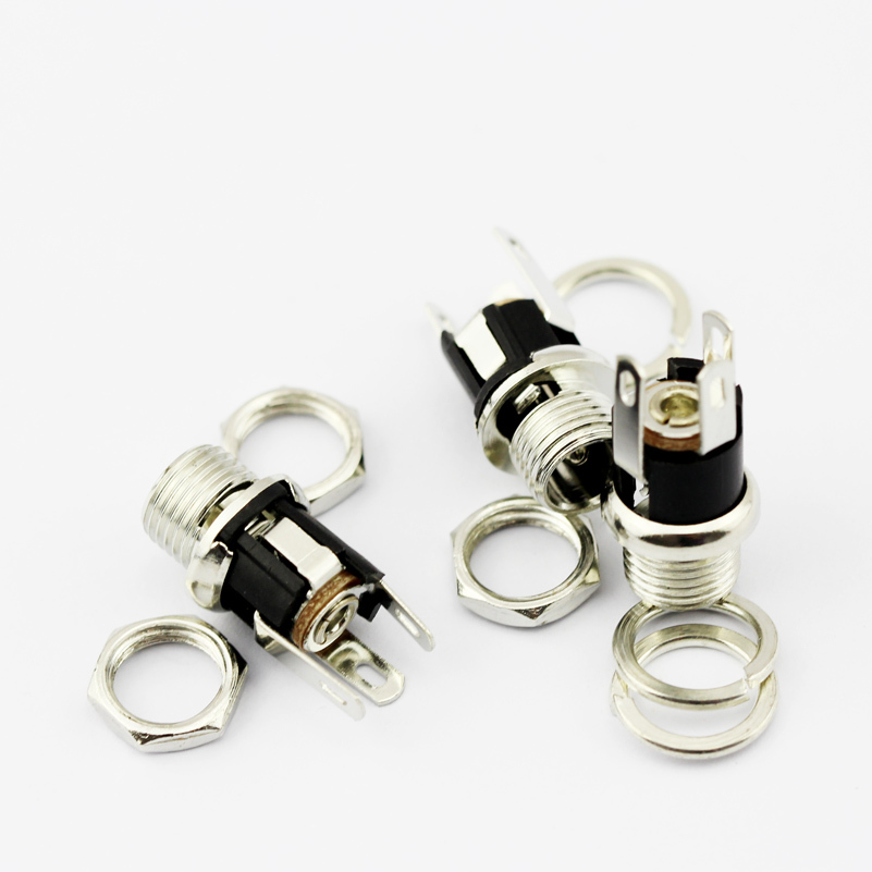 全元芯 连接器 DC-053A电源插座 5.5-2.1 DC插座 带螺母 全新直拍