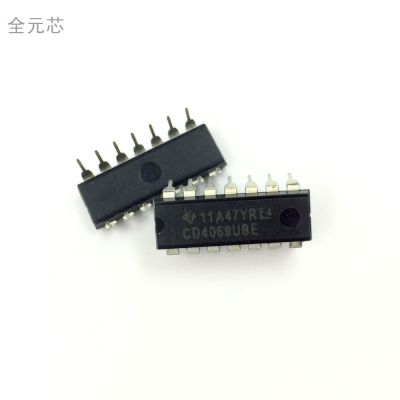 CD4069UBE 全新原装 六非门（反相器）直插DIP-14 IC集成电路芯片