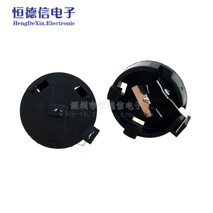 CR1220直插电池座 纽扣电池座 黑色 全新 一盒600只直拍