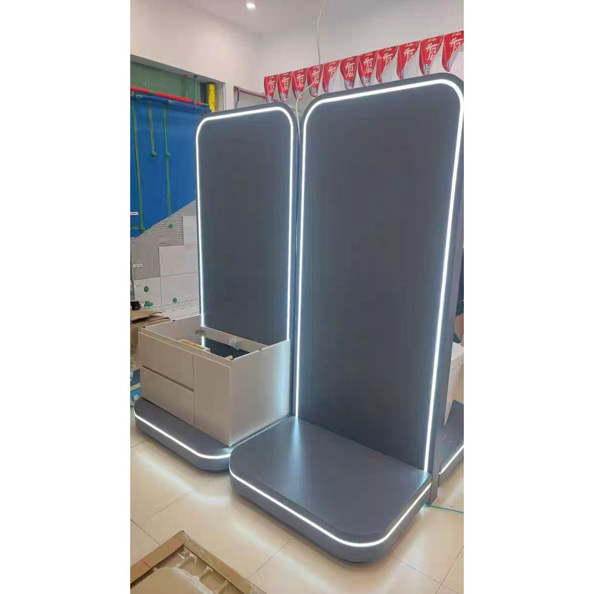 室内浴室柜洗脸台盆卫浴展架展柜净水机热水器马桶淋浴展板毛巾架