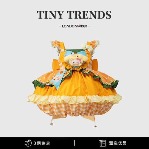 女童卡通洛丽塔公主裙生日礼服裙
