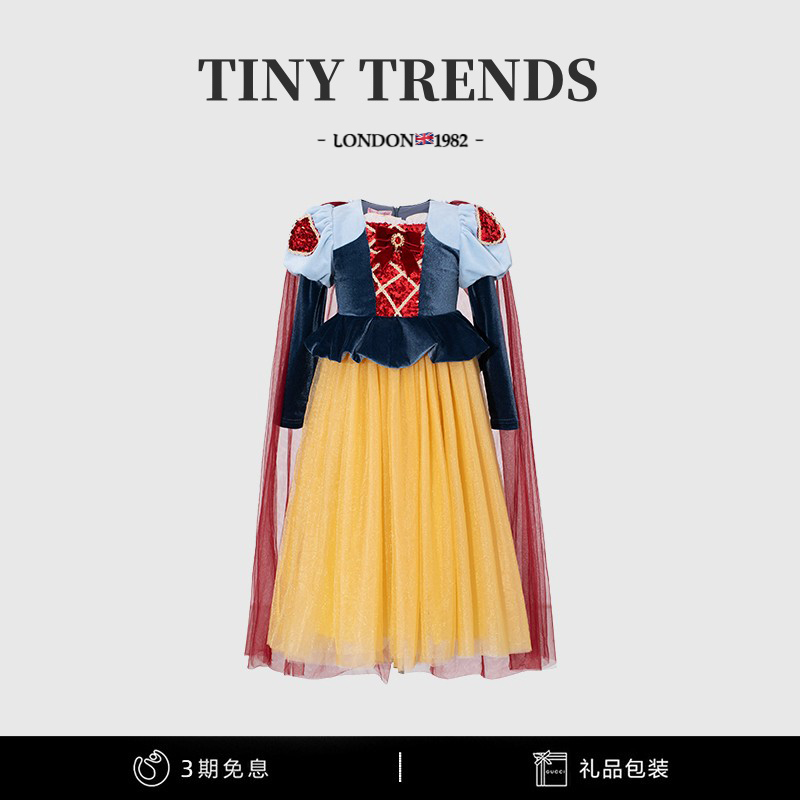 女童白雪公主裙生日礼服连衣裙