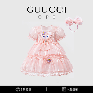 女童玲娜贝儿公主裙夏季正版迪士尼小女孩蓬蓬洛丽塔lolita礼服裙