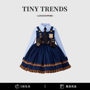小女孩洛丽塔公主裙儿童生日礼服裙 女童朱迪兔子警官连衣裙春秋款