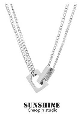 檀健次同款极简小众项链