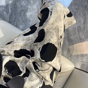 女装 设计感宽松百搭显瘦休闲裤 胖mm时尚 夏新款 复古波点阔腿裤 大码