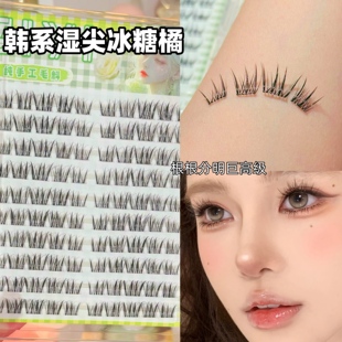 免胶T29冰糖橘假睫毛韩系湿尖女团化妆师推荐 毛流感漫画眼睫毛