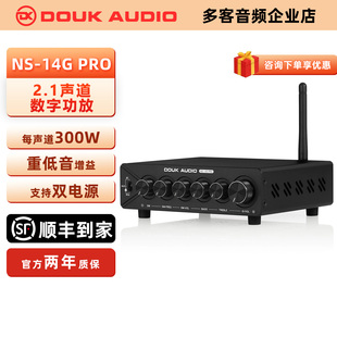 DOUK AUDIO NS-14G-PRO 2.1声道功放蓝牙5.2HiFi家用发烧级大功率