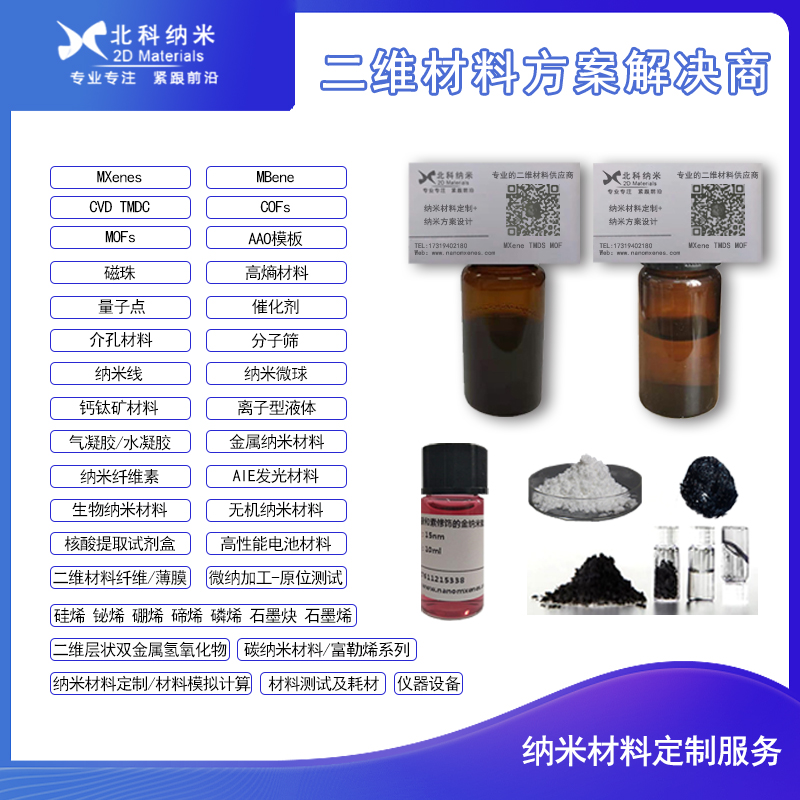 MXenes材料COFsMOF生物材料合成