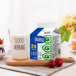 完达山原味乳酸菌饮品营养早餐乳酸菌发酵310g 12盒整箱 顺丰