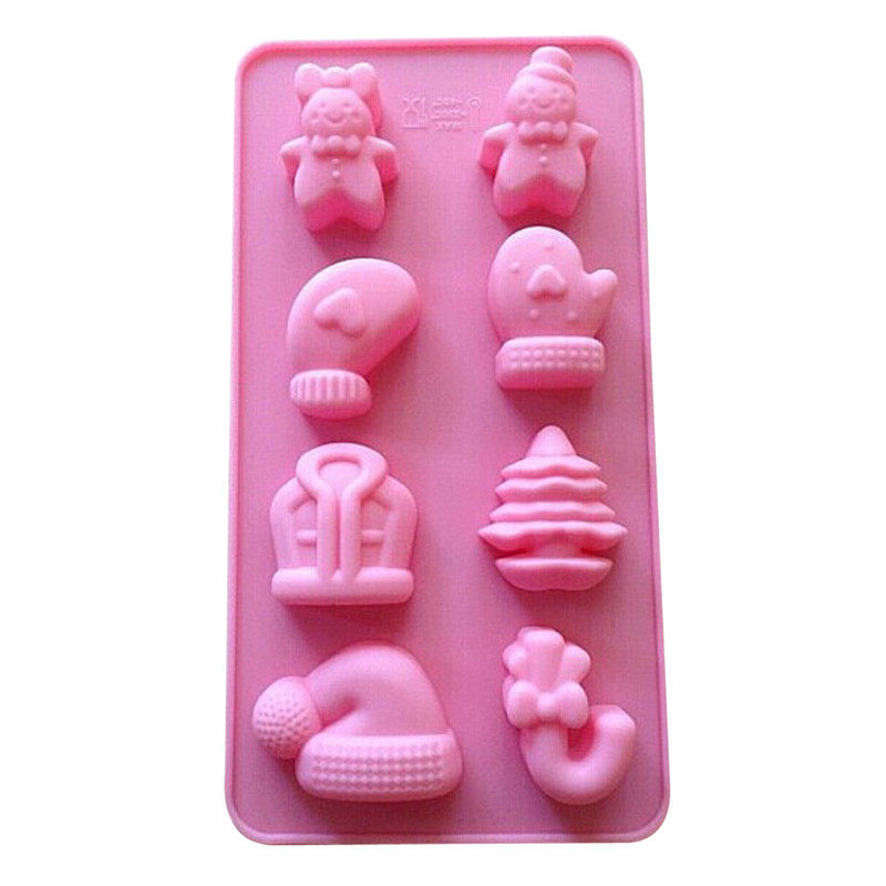 圣诞节平安夜自制饼干牛奶糖果棒棒糖小点心烘培滴胶配饰石膏模具