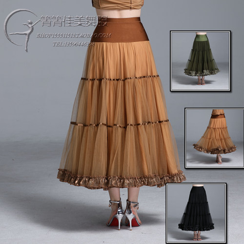 秋冬新款华尔兹大摆摩登舞