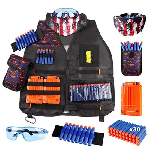 Toy Suit for Nerf Gun Tactical Equipment Bullet Magazine Gif
