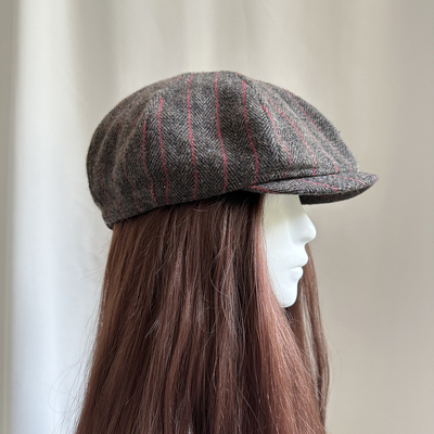 羊毛呢报童帽浴血黑帮八角帽绅士复古感气质正反戴贝雷帽大头围男