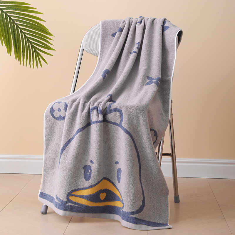 洁丽雅全棉色织浴巾提花精梳纯棉浴巾吸水不掉毛成人洗澡浴巾男女