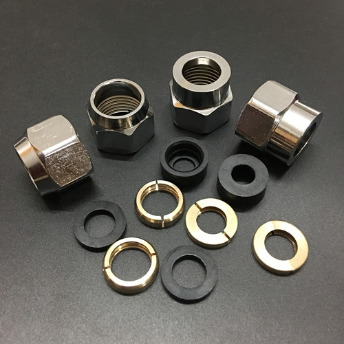 3分4分燃气管螺帽不锈钢插口转换