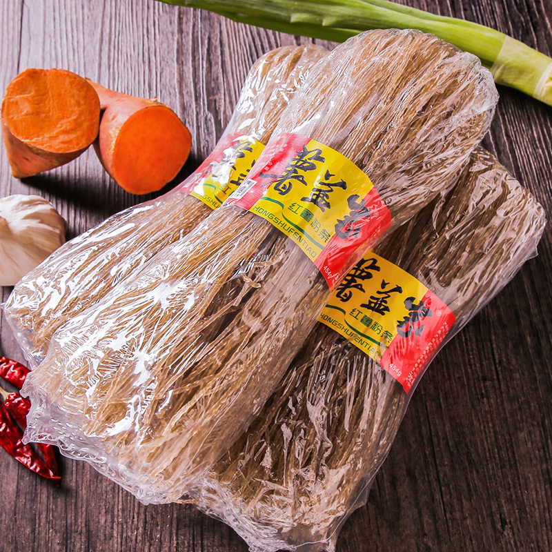 湖北特产红薯粉丝454g*3袋苕粉条农家手工纯火锅粉丝干粉水晶粉条