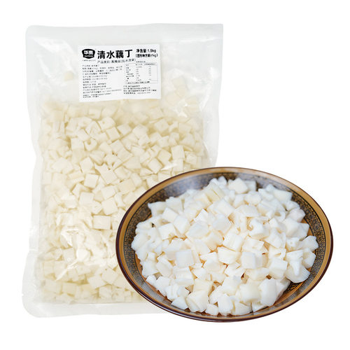 华贵洪湖清水藕丁1500g袋装洪湖原味藕条凉拌藕丁原味藕丁