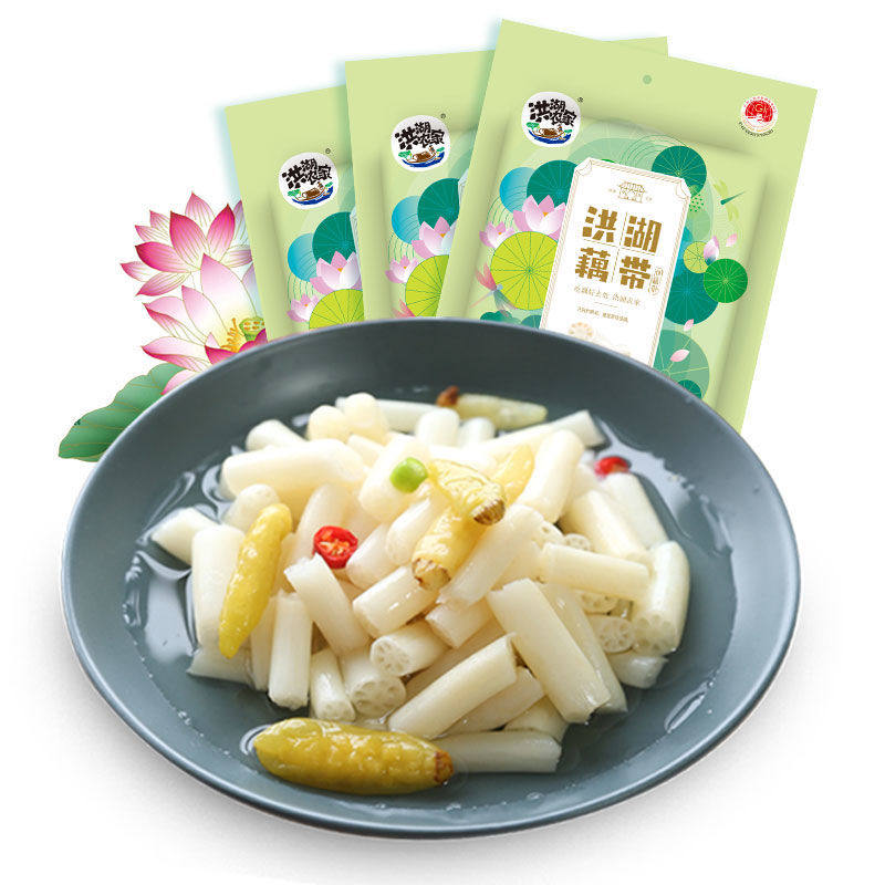 洪湖农家泡藕带300g*3包藕尖藕带莲藕尖洪湖藕带下饭菜泡藕带泡菜
