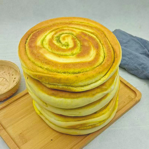 甘肃平凉烤饼馍馍葱花饼苦豆饼