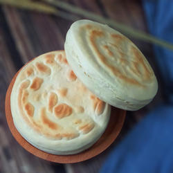 甘肃白吉饼平凉地方特色零食手工白饼子锅盔馍馍烧饼烤饼10个包邮