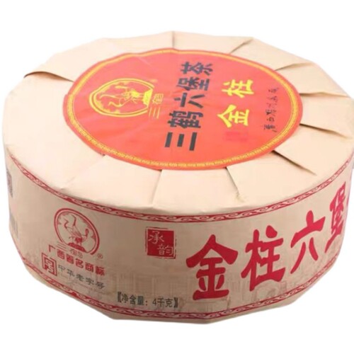 三鹤承韵金柱特级梧州六堡茶4KG