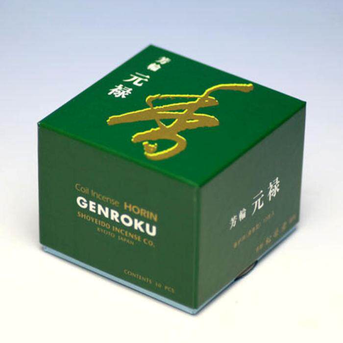芳轮 元禄 盘香 10枚装 现货 日本 京都松荣堂 环香 附香台 熏香