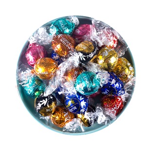 Lindt瑞士莲软心牛奶巧克力办公室休闲零食小包装 糖果125克散装
