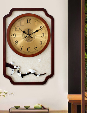 客厅中国风时钟新中式挂钟创意个性时尚家用挂表艺术装饰大气钟表