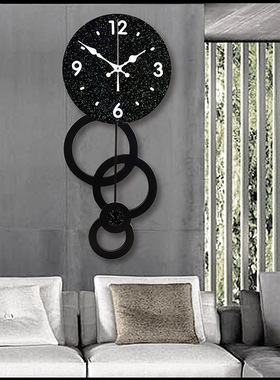 现代简约钟表挂钟客厅时尚挂表创意家用钟饰北欧艺术装饰时钟挂墙