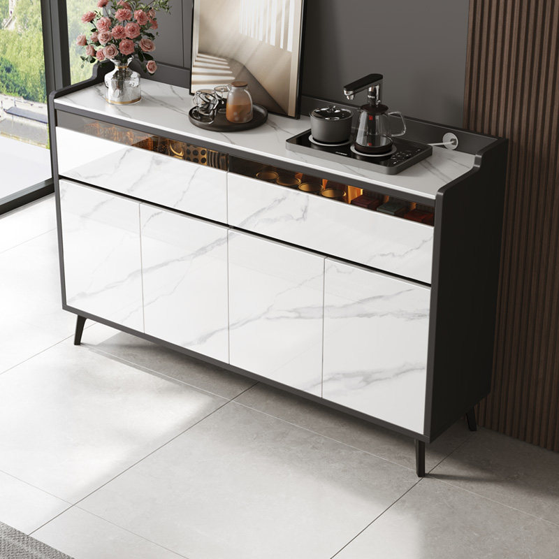 岩板餐边柜实木靠墙一体储物柜橱柜家用2026新款客厅茶水柜置物柜,住宅家具,餐边柜,淘宝优惠券,粉丝福利购,淘宝优惠卷