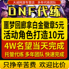 【低价接单】dnf地下城与勇士代练等级托管深渊装备团本领疲劳药